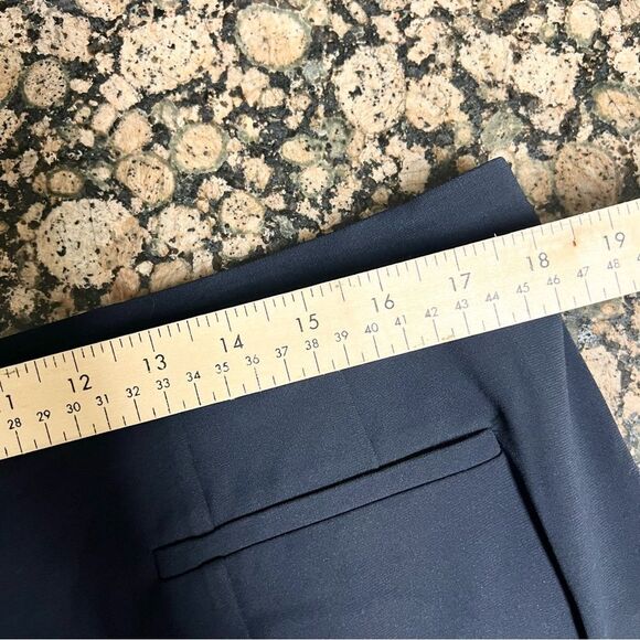 Derek Lam Drake Crop Trouser Viscose Blend Women's Pants Career Navy Size 14 - Picture 4 of 9